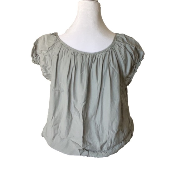 Lucky Brand Crocheted Puff Sleeve Top - Picture 9 of 15